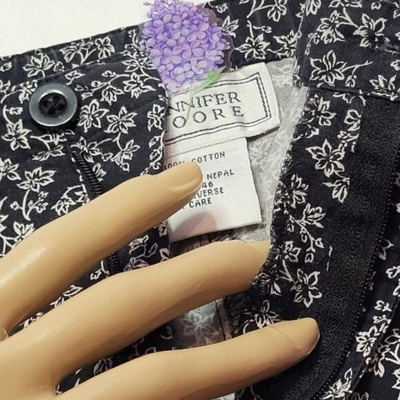 Jennifer Moore, Women's Blue and White Pants, Size 10, Not Worn - Picture 4 of 6